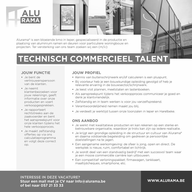 Alurama Vacature Web1080X1080 1 Vacature Technisch commercieel talent 